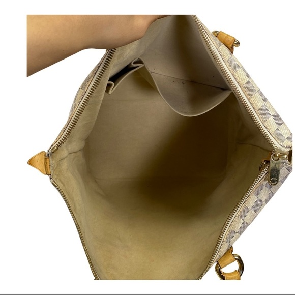 Louis Vuitton Tote bag white damier leather handbag used good condition vintage - Picture 14 of 14